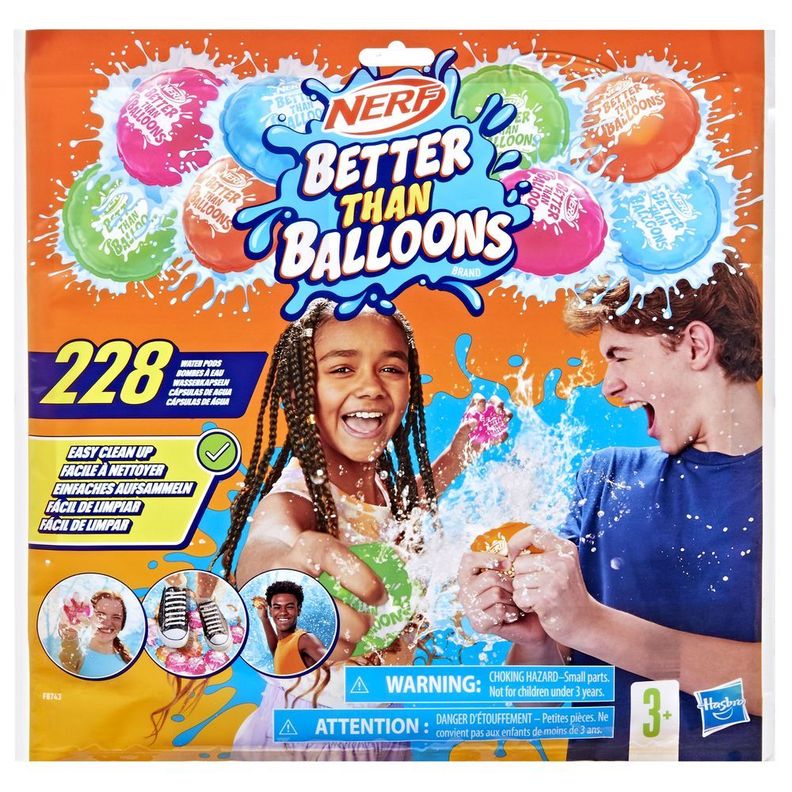 Cápsulas de Agua Nerf Better Than Balloons 228 Unidades-0