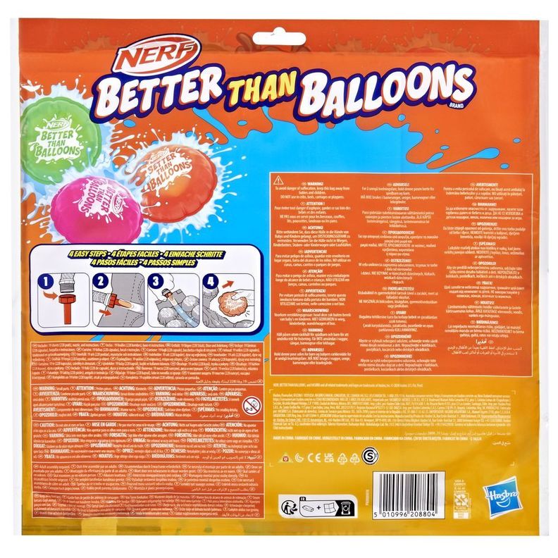 Cápsulas de Agua Nerf Better Than Balloons 228 Unidades-3
