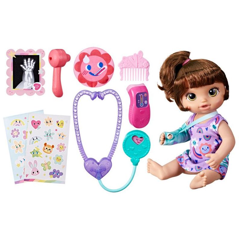 Muñeca Baby Alive Bella Visita Médica Cabello Castaño-0