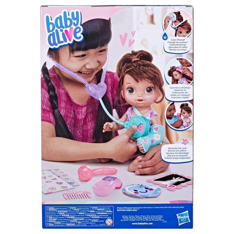 Muñeca Baby Alive Bella Visita Médica Cabello Castaño-3