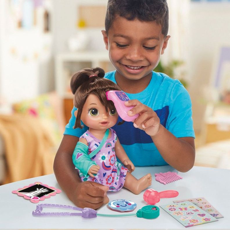 Muñeca Baby Alive Bella Visita Médica Cabello Castaño-4