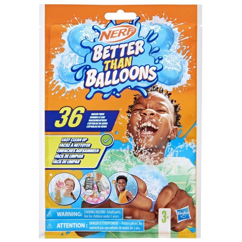 Cápsulas de Agua Nerf Better Than Balloons 36 Unidades-1
