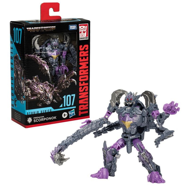 Figura de Acción Transformers Studio Series Deluxe Despertar de las Bestias Predacon Scorponok-2