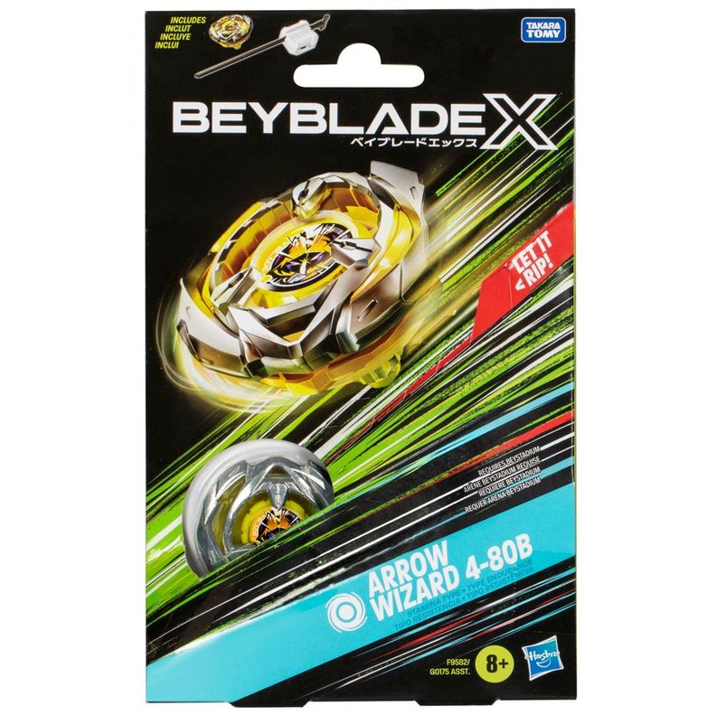 Trompo Beyblade X Kit Inicial Arrow Wizard 4-80B-0