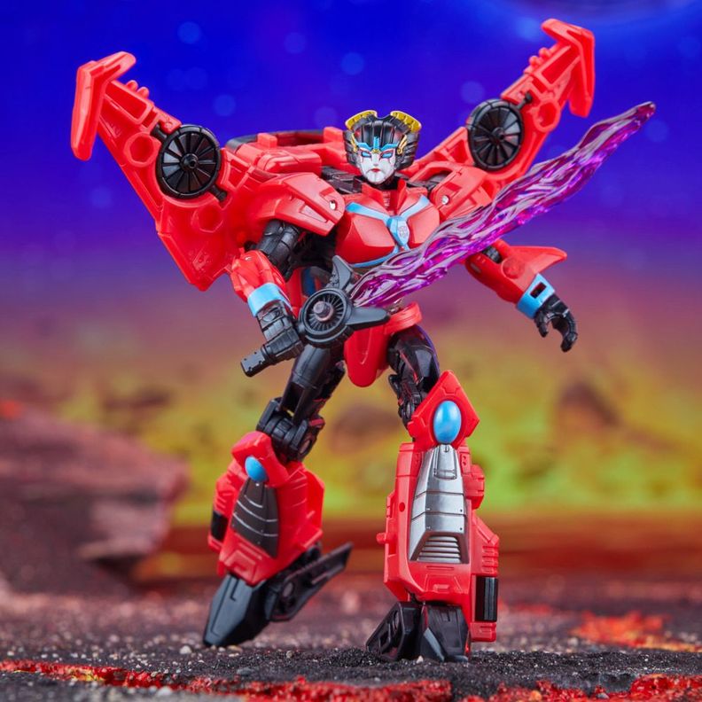 Figura de Acción Transformers Legacy United Deluxe Cyberverse Universe Windblade-4