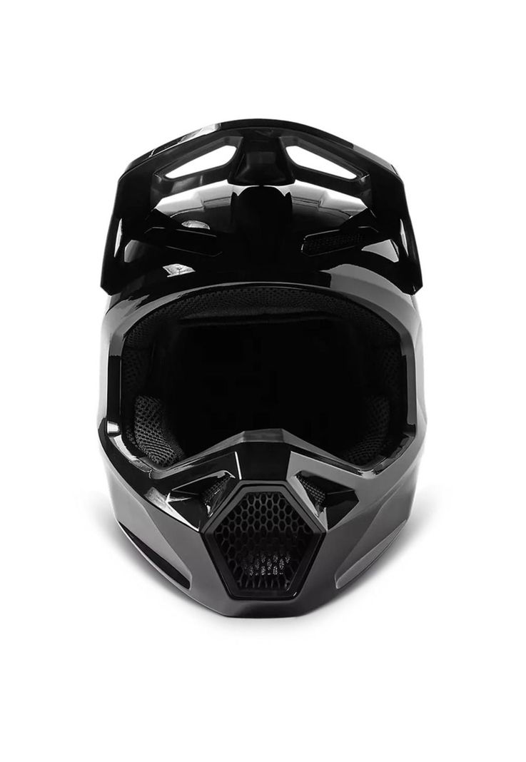 Casco Moto V1 Solid Negro Fox-4