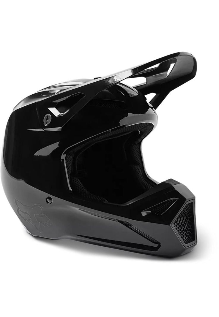 Casco Moto V1 Solid Negro Fox-0