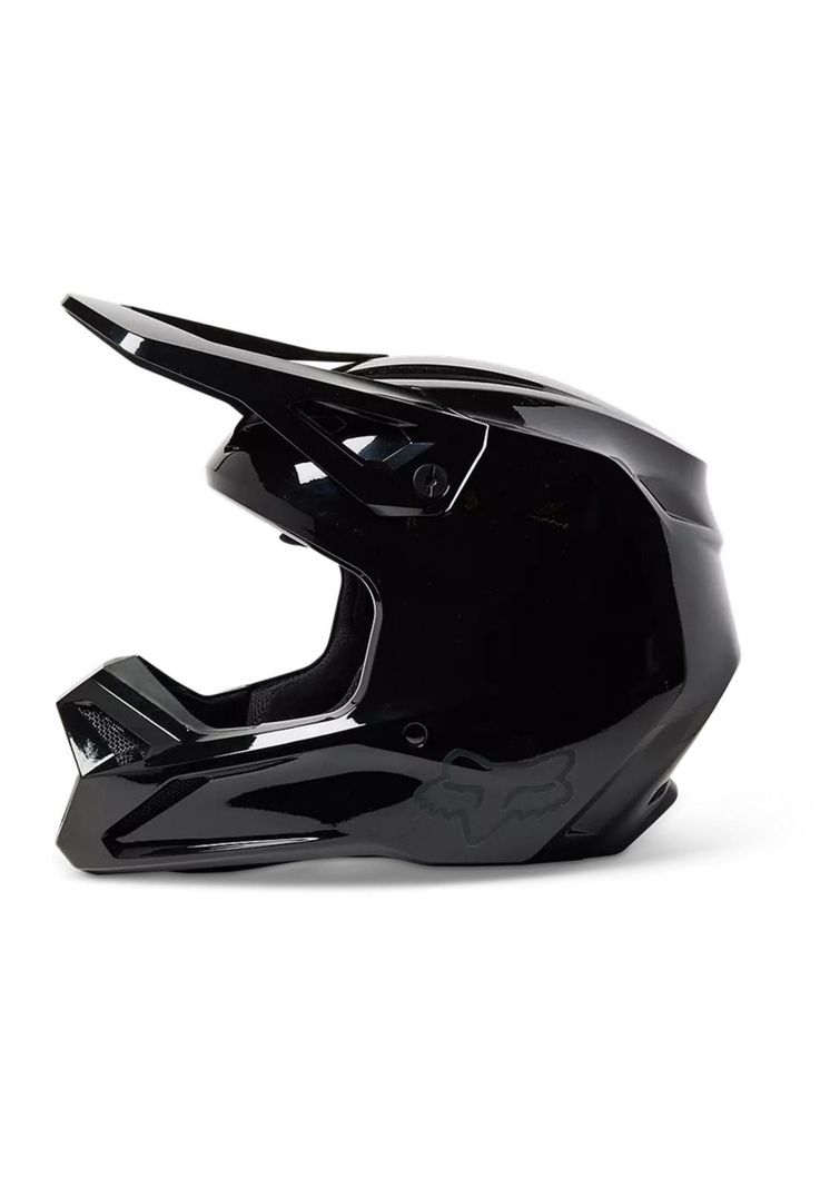 Casco Moto V1 Solid Negro Fox-2