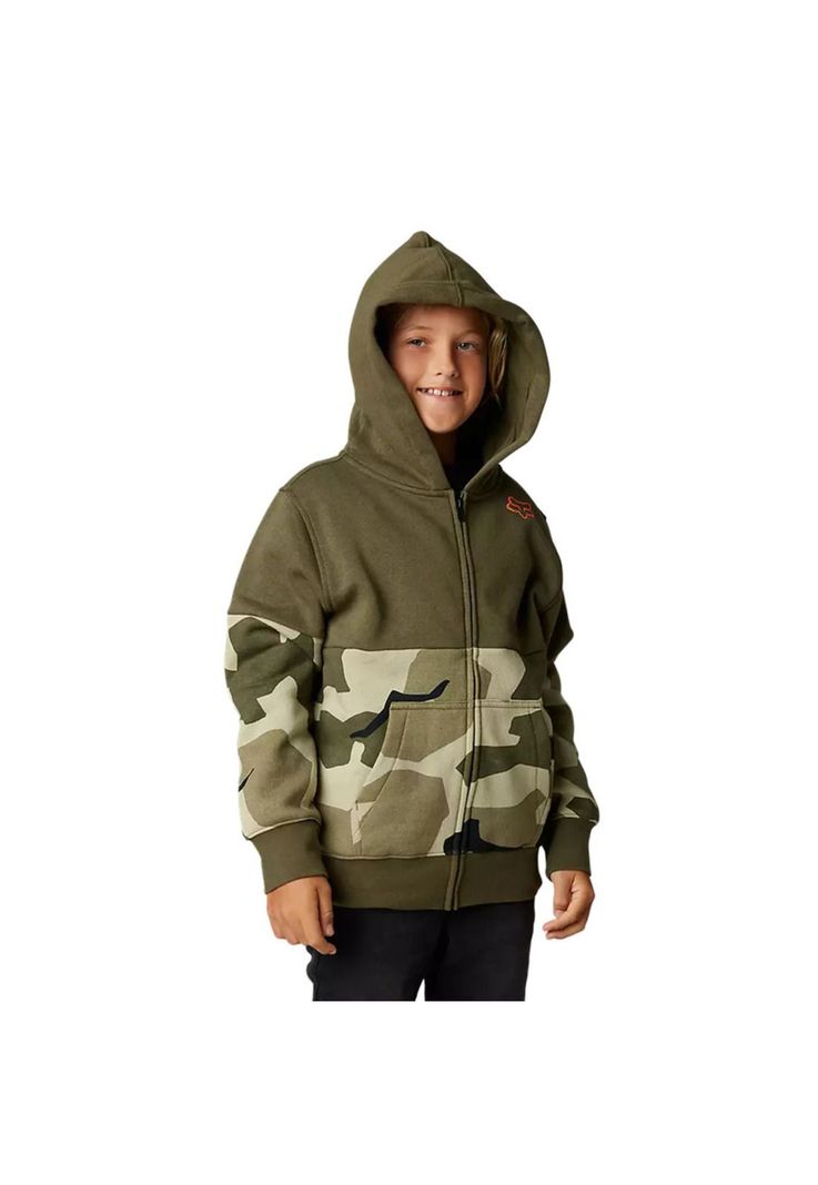 Poleron Lifestyle Niño Lindon Camo Verde Fox-0