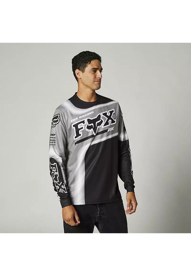 Polera Lifestyle Manga Larga Powerband Negro Fox-0
