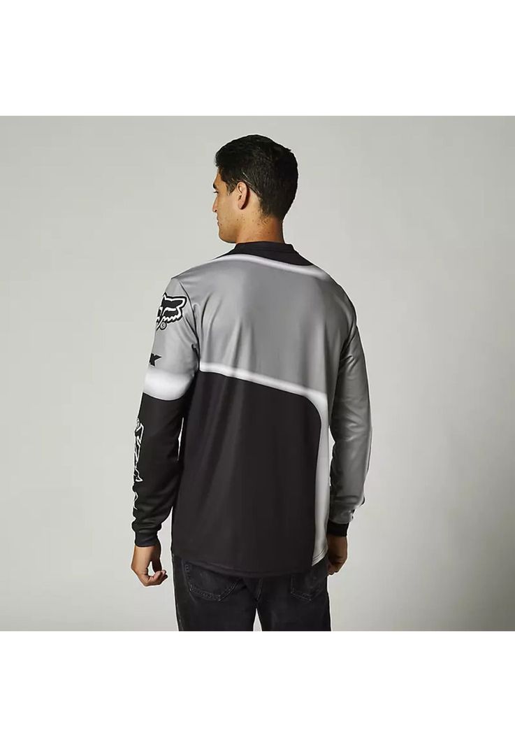 Polera Lifestyle Manga Larga Powerband Negro Fox-1