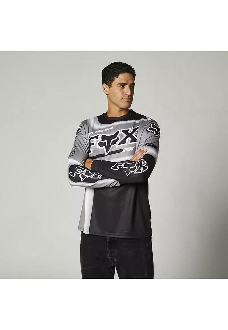 Polera Lifestyle Manga Larga Powerband Negro Fox-2