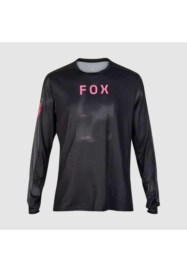 Polera Bicicleta Ranger Taunt Manga Larga Negro Fox-0
