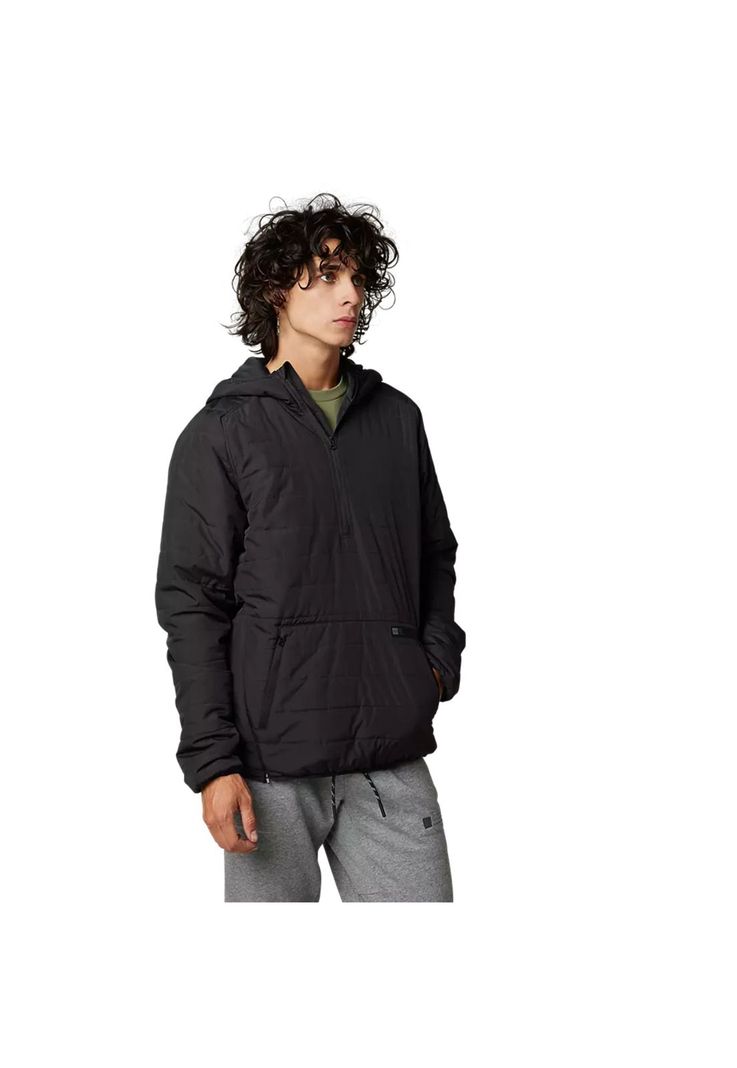 Chaqueta Lifestyle Howell Hooded Puffy Negro Fox-0