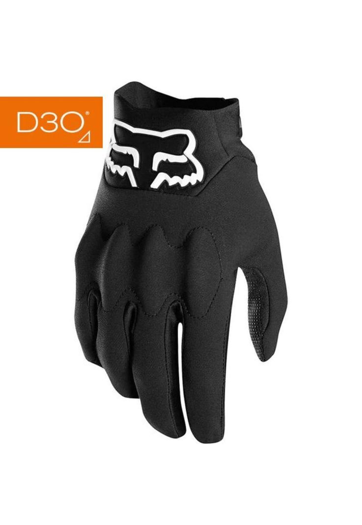 Guantes Bicicleta Defend Fire Negro Fox-0