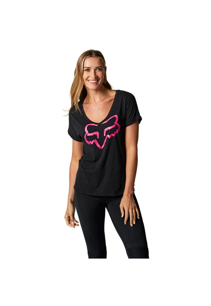 Polera Lifestyle Mujer Boundary SS Negro Fox-0