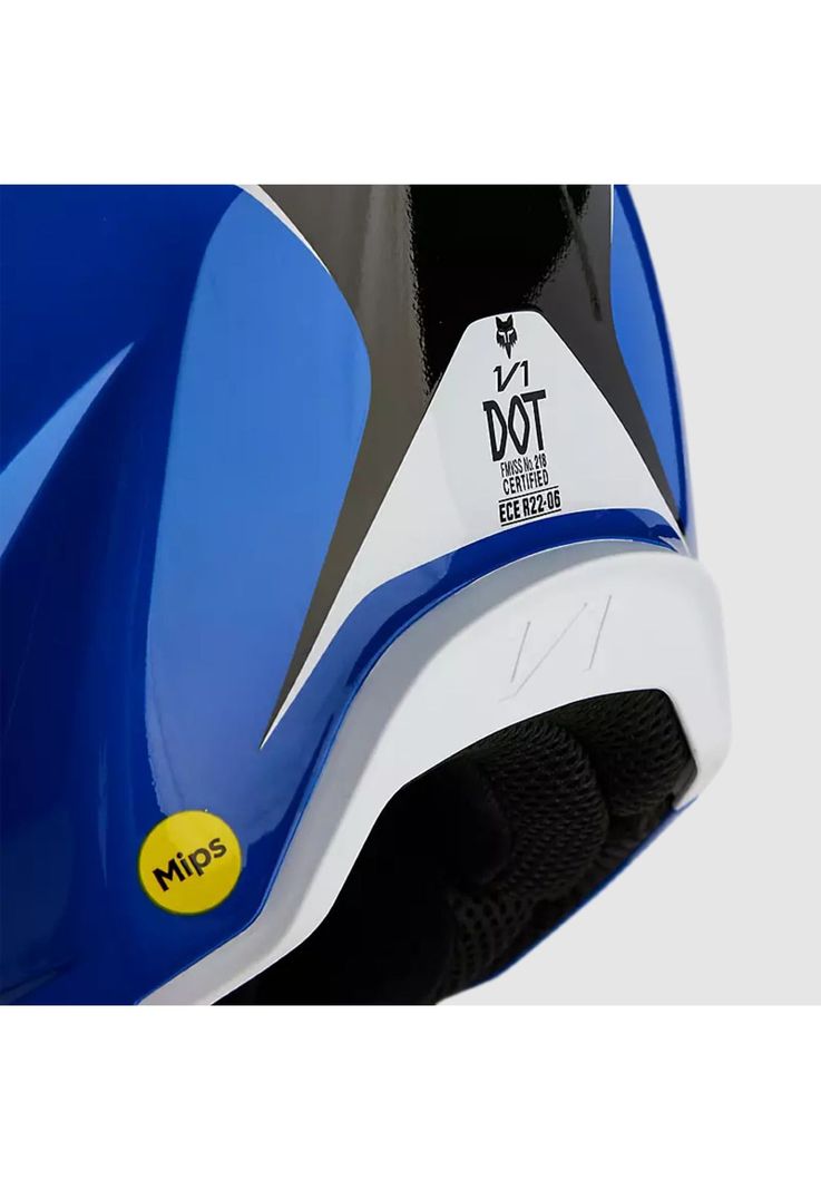 Casco Moto V1 Nitro Azul Fox-8