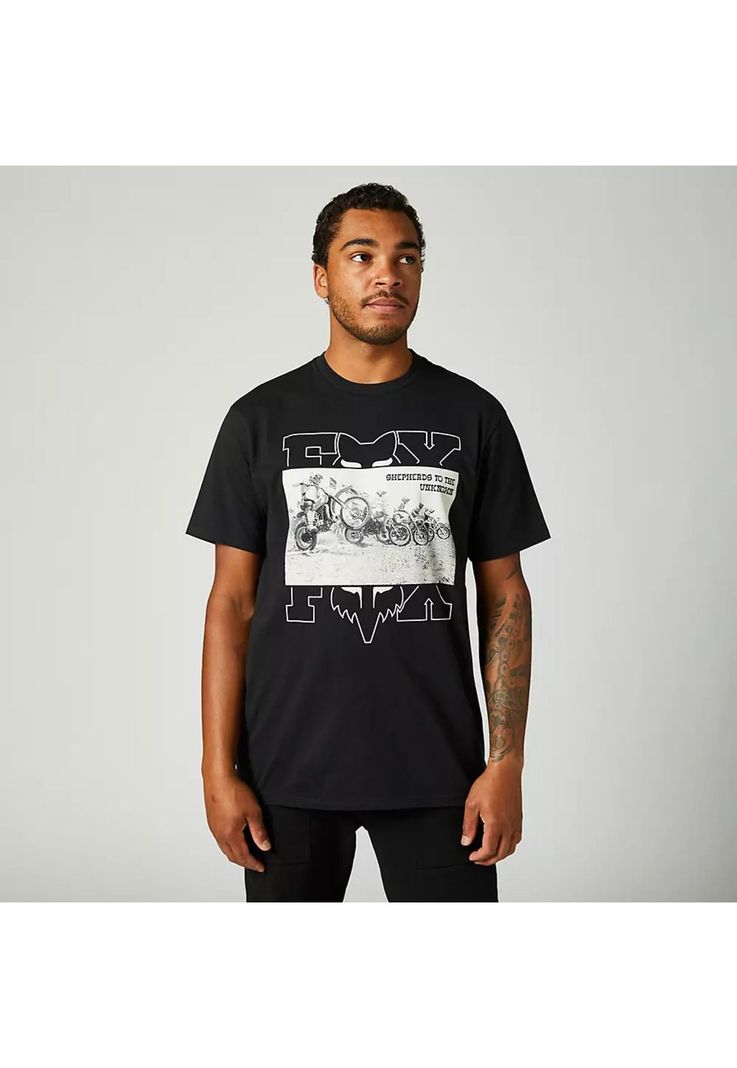 Polera Lifestyle Head Splitter Negro Fox-0