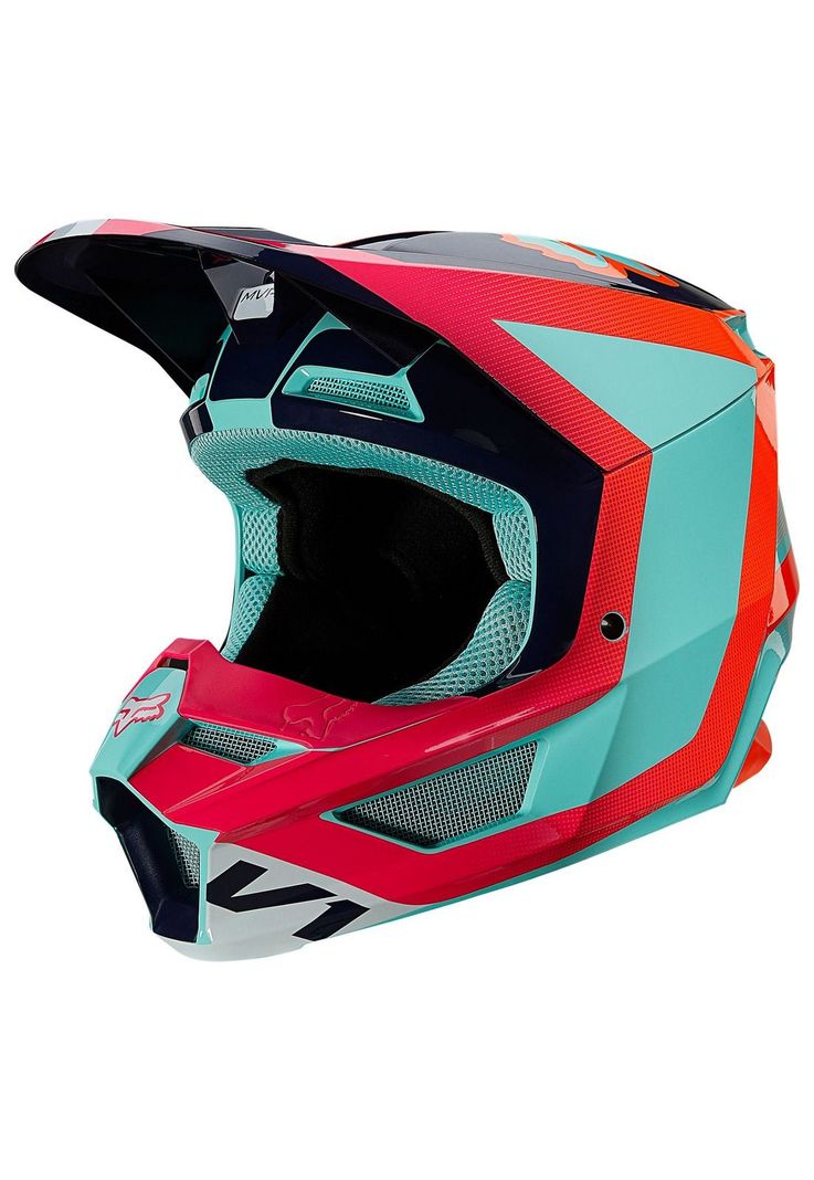 Casco Moto V1 Niño Voke Aqua Fox-1