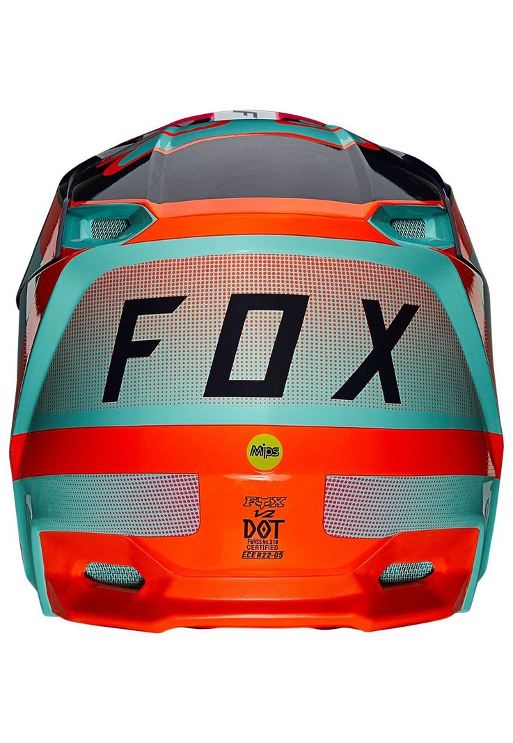 Casco Moto V1 Niño Voke Aqua Fox-3