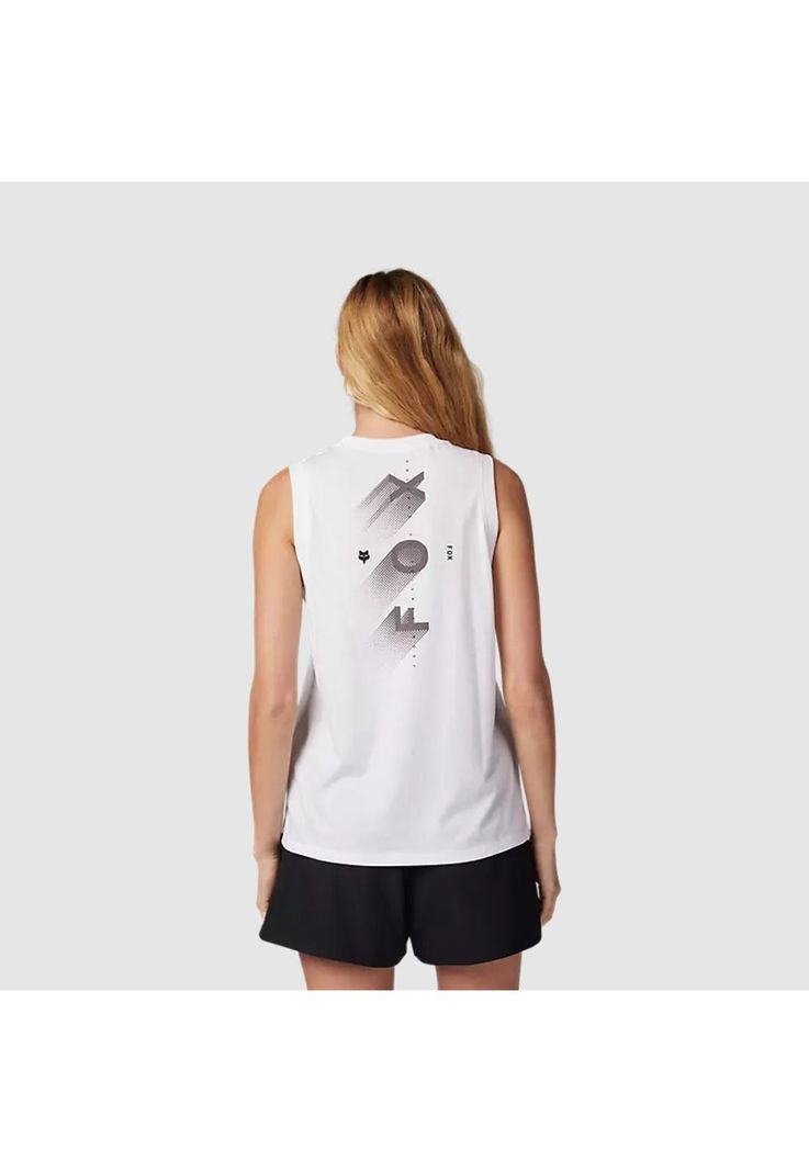 Polera Lifestyle Mujer Wayfaring Biker Blanco Fox-1