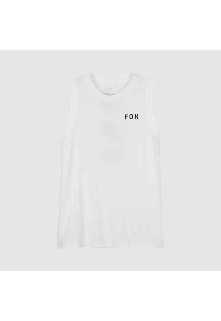Polera Lifestyle Mujer Wayfaring Biker Blanco Fox-2
