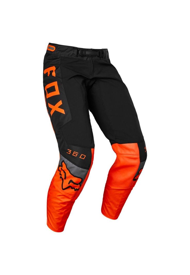 Pantalon Moto Niño 360 Dier Naranjo Fox-0