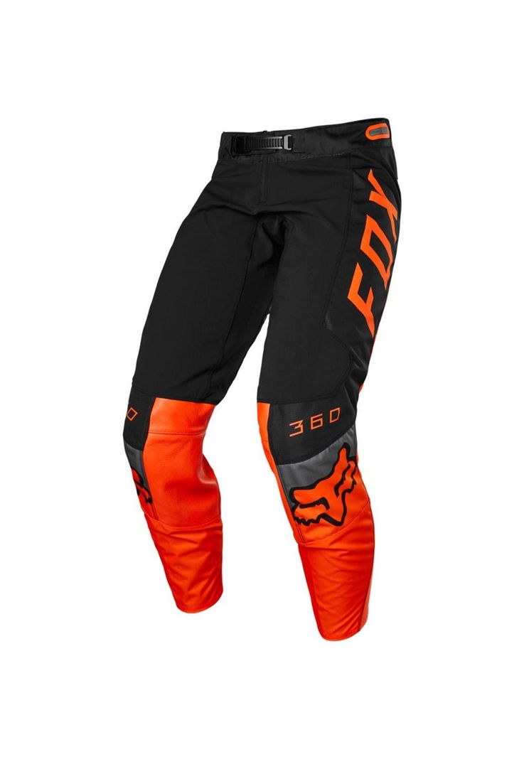 Pantalon Moto Niño 360 Dier Naranjo Fox-1