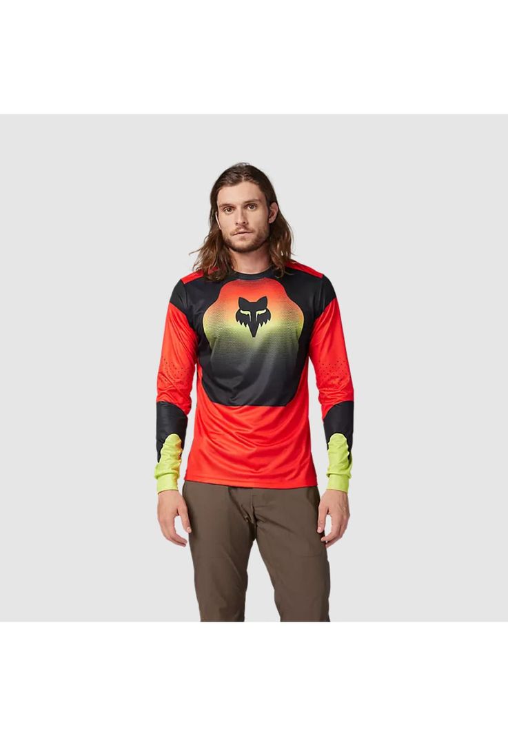 Polera Manga Larga Bicicleta Ranger Revise Rojo Fox-2