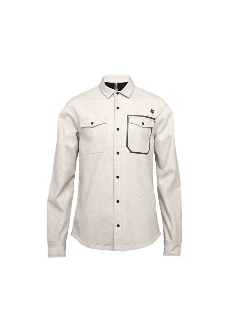 Camisa Moto Defend Drive Windbloc® Blanco Fox-0