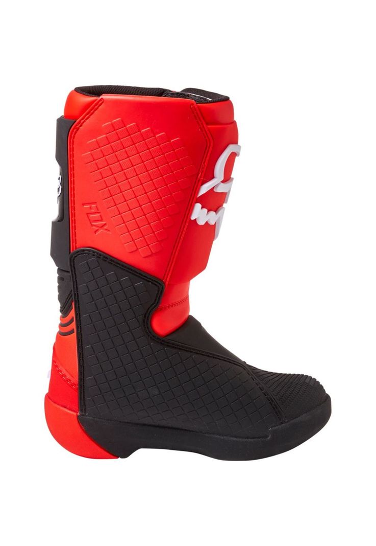 Botas Moto Niño Comp Rojo Fox-2
