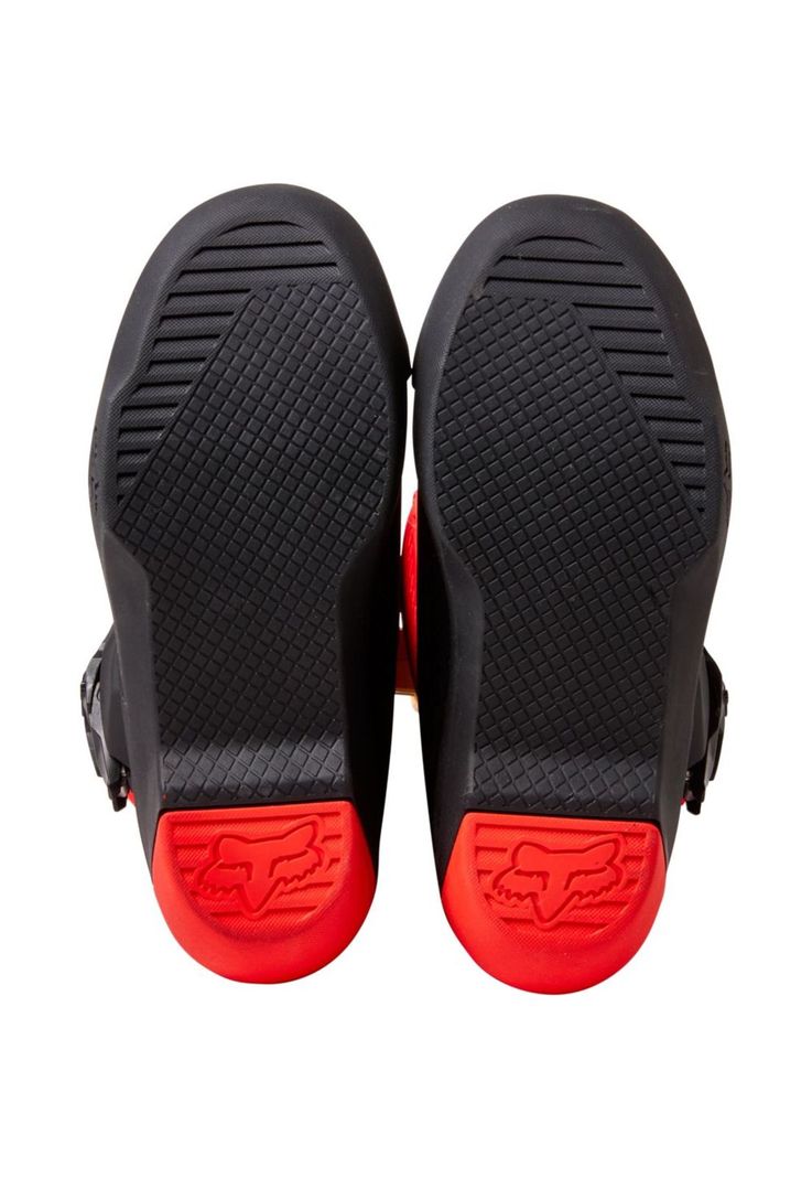 Botas Moto Niño Comp Rojo Fox-4