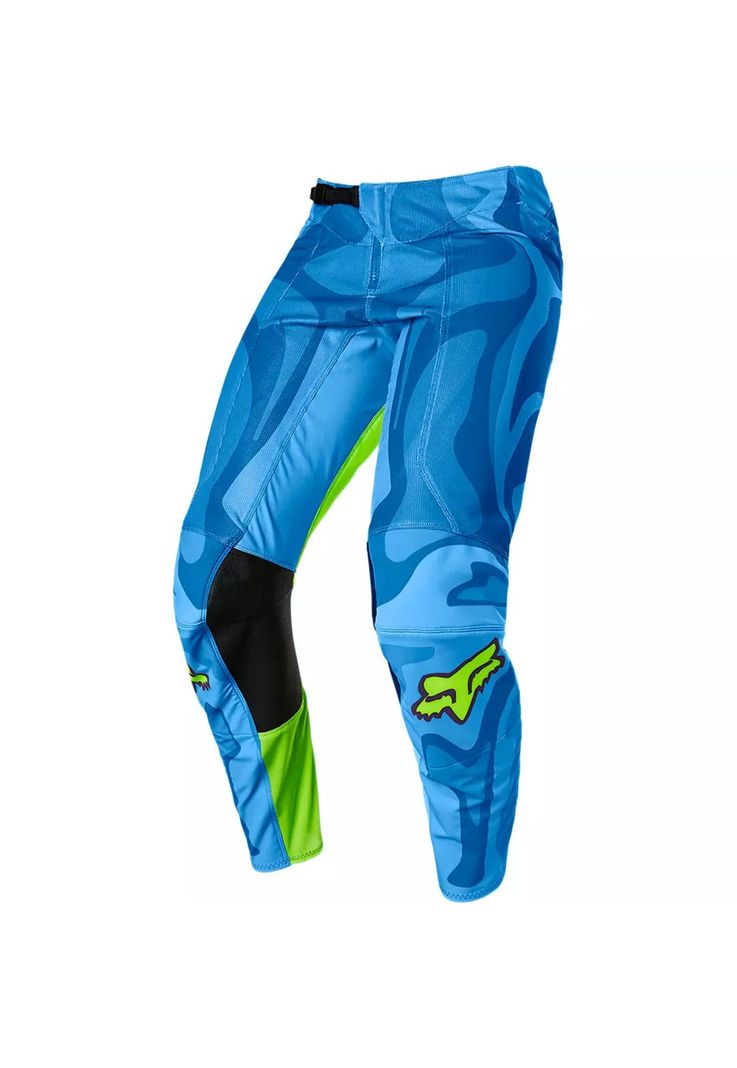 Pantalon Moto Airline Exo Azul/Amarillo Fox-1