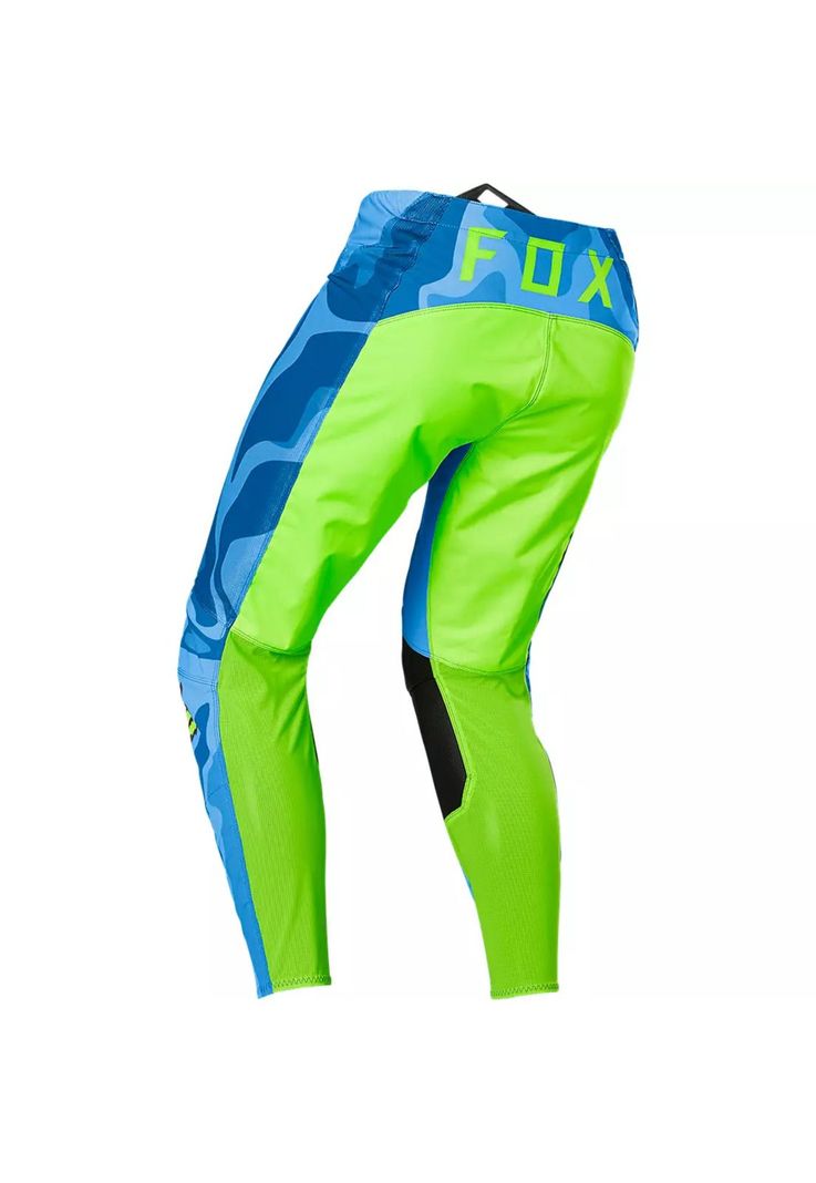 Pantalon Moto Airline Exo Azul/Amarillo Fox-2