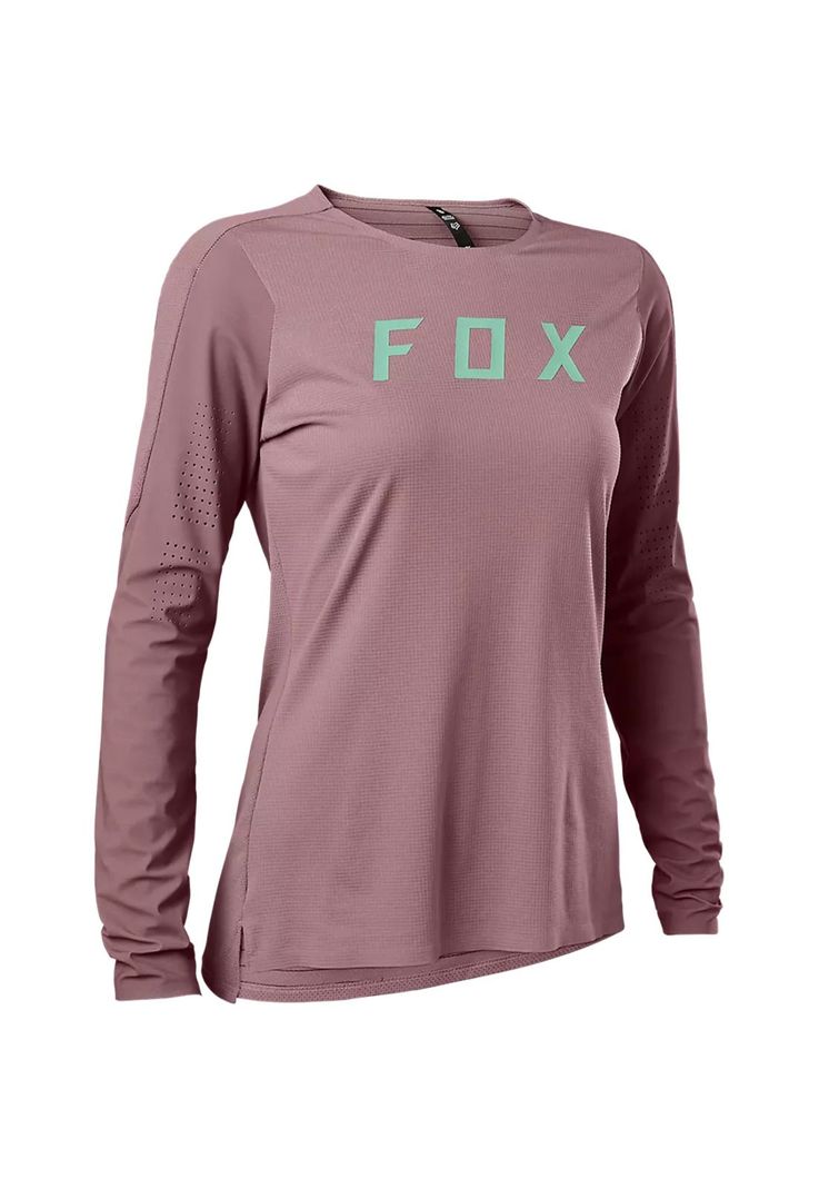 Polera Bicicleta Mujer Flexair Pro Manga Larga Morado Fox-0