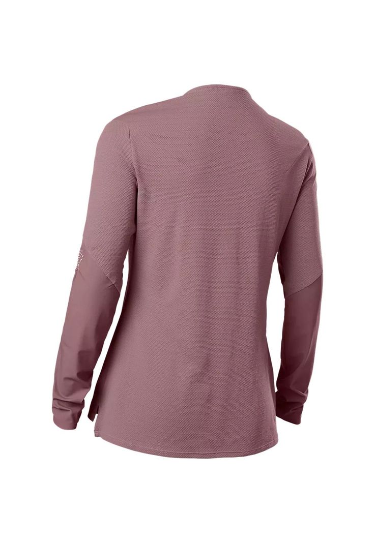 Polera Bicicleta Mujer Flexair Pro Manga Larga Morado Fox-1