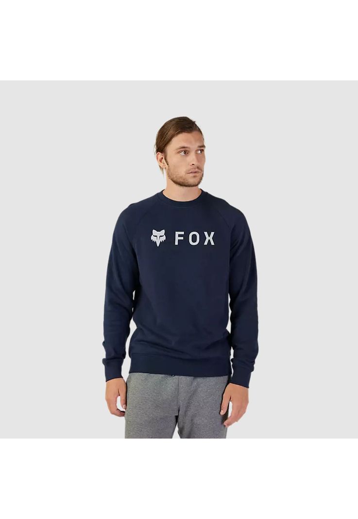 Poleron Lifestyle Sin Capucha Absolute Crew Azul Marino Fox-2