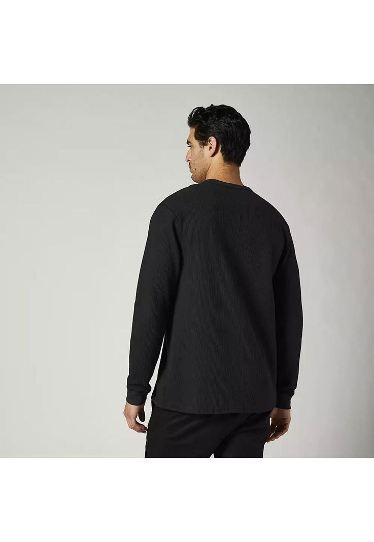 Polera Lifestyle Manga Larga Pinnacle Negro Fox-1