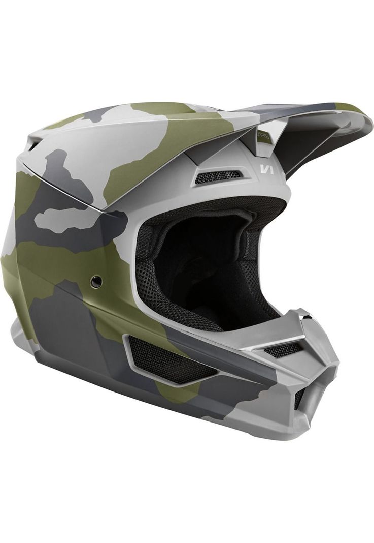 Casco Moto Niño V1 Przm Camo Fox-0