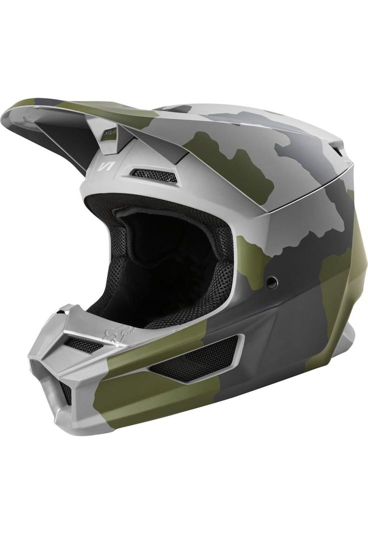 Casco Moto Niño V1 Przm Camo Fox-1