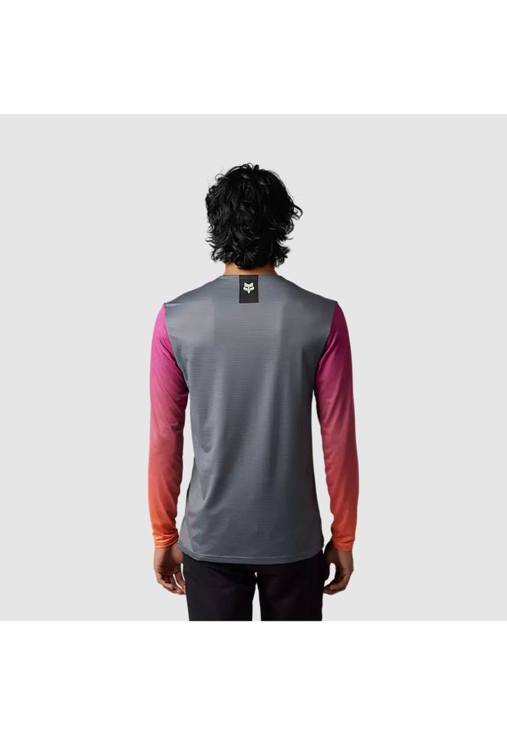 Polera Bicicleta Flexair Arcadia Manga Larga Gris Fox-2