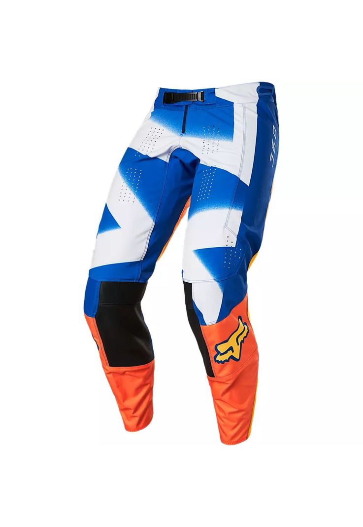 Pantalon Moto 360 RKANE Azul/Naranjo Fox-1