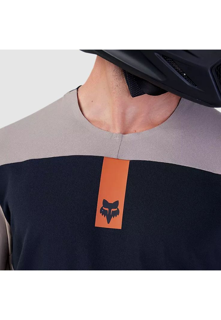 Polera Moto Defend Off Road Manga Larga Cafe Claro Fox-3