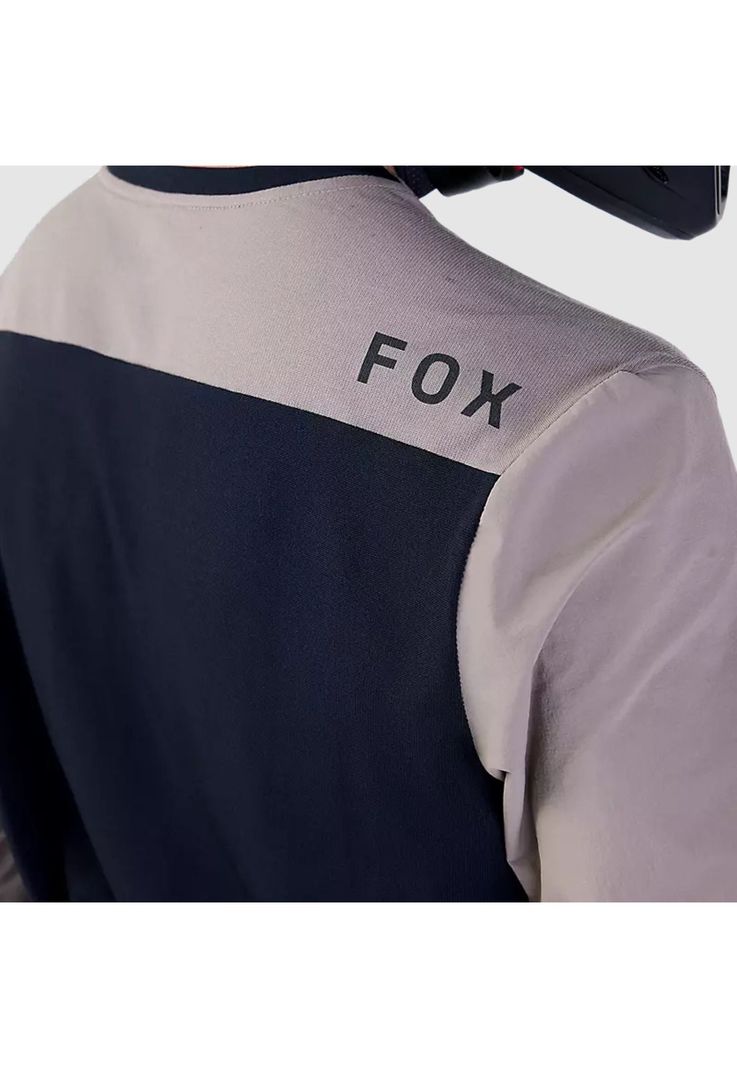 Polera Moto Defend Off Road Manga Larga Cafe Claro Fox-6