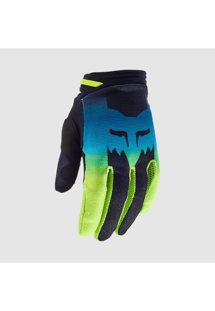 Guantes Moto Mujer 180 Flora Amarillo Fox-0