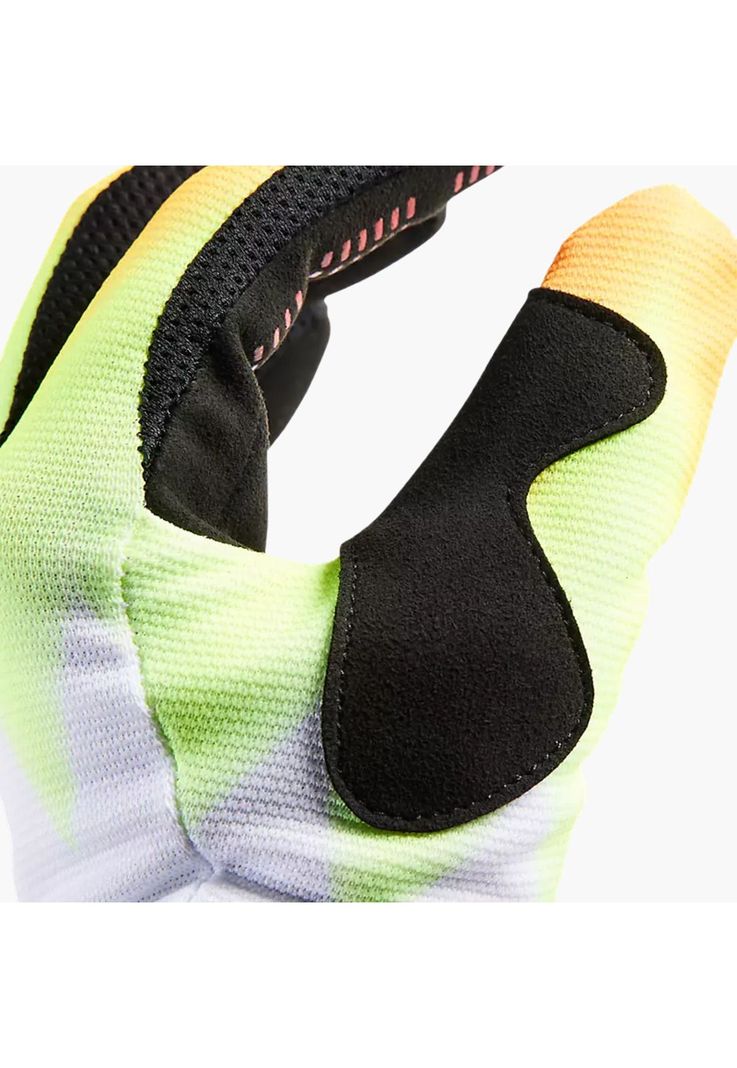 Guantes Moto 180 Statk Blanco/Amarillo Fox-3