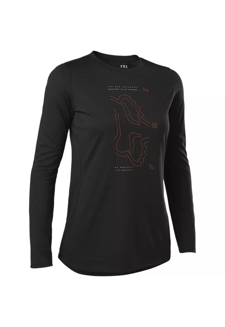 Polera Bicicleta Mujer Ranger Drirelease® Negro Fox-0
