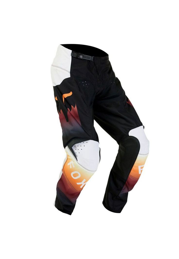 Pantalon Moto Niño 180 Flora Negro Fox-0