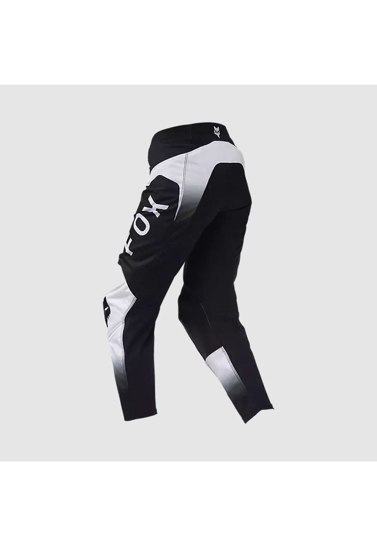 Pantalon Moto Niño 180 Lean Negro/Blanco Fox-1