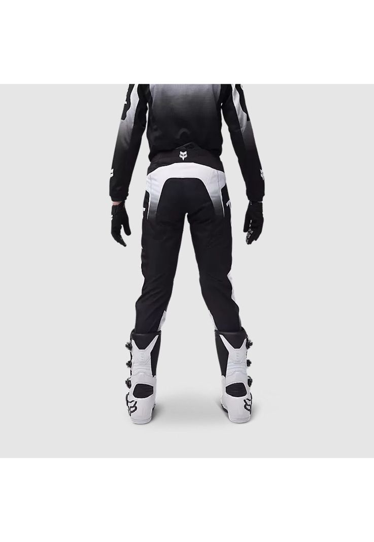 Pantalon Moto Niño 180 Lean Negro/Blanco Fox-3